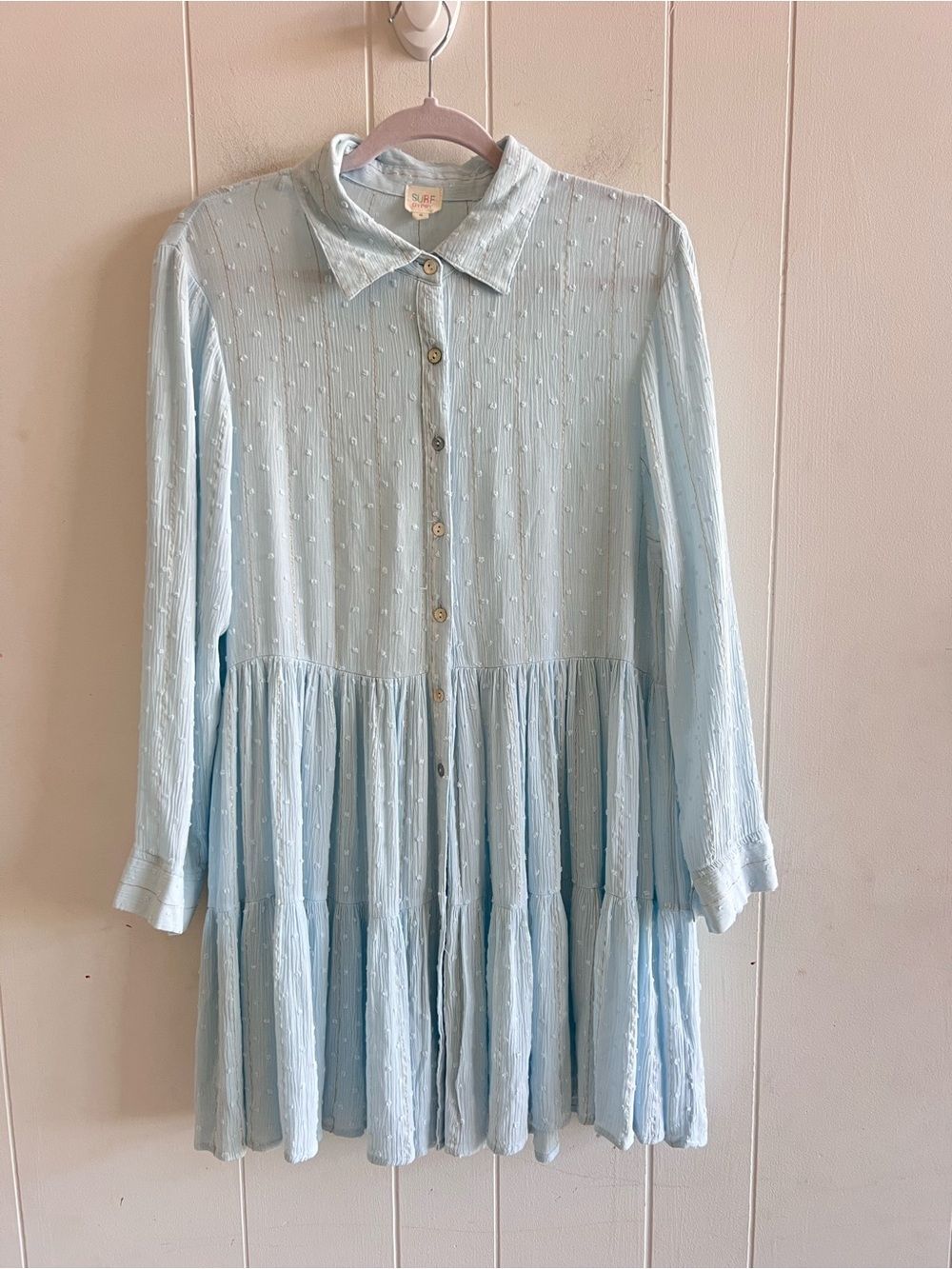 Surf Gypsy Button Front Rayon Dress